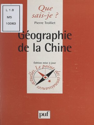 cover image of Géographie de la Chine